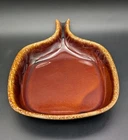 Hull Pottery Tray Serving Dish Brown Drip Handle Square Oven Proof  Vintage USA