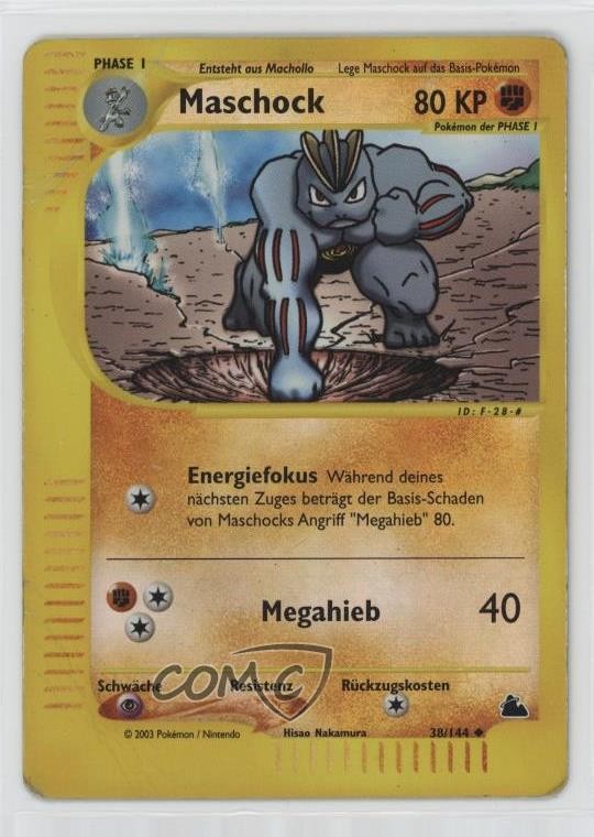 Machoke German Pokemon e-Card Series Skyridge #38 2003