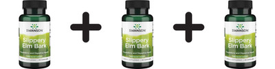 3 x Swanson Slippery Elm Bark, 400mg - 60 caps (116,61 EUR/kg)