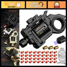 Tactical Metal Fidget Toy Revolver - Clicker  Launcher with 40 Bullets, Stress