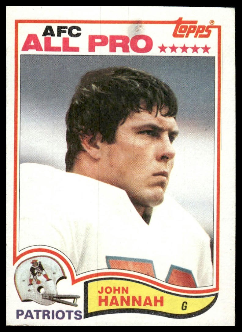 John Hannah 1982 Topps #150 New England Patriots