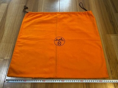 Hermes Dust Bag Storage Bag Pouch Birkin Large Size Approx. 48x 55 cm Orange