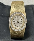Vintage Rolex Cocktail Style Women’s Watch 14K Diamond Lugs Manual Wind 19mm