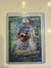 2025 Panini Prizm Golden Tate Green Shimmer FOTL Autograph  4/5 ! Detroit Lions