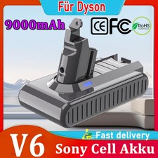 Batteria 9000 mAh per batteria Dyson V6 DC58 DC59 SV03 SV09 DC74 DC62 DC61 SV04 Sony Cell