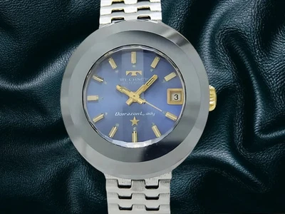 TECHNOS BORAZON Damen Cal.NF2551 Ziffernblatt Blau Schliff Glas Automatik Datum - Bild 1 von 4