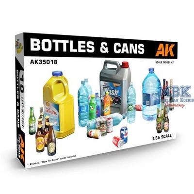 AK Interactive S.L. AK-35018 Bottles & Cans