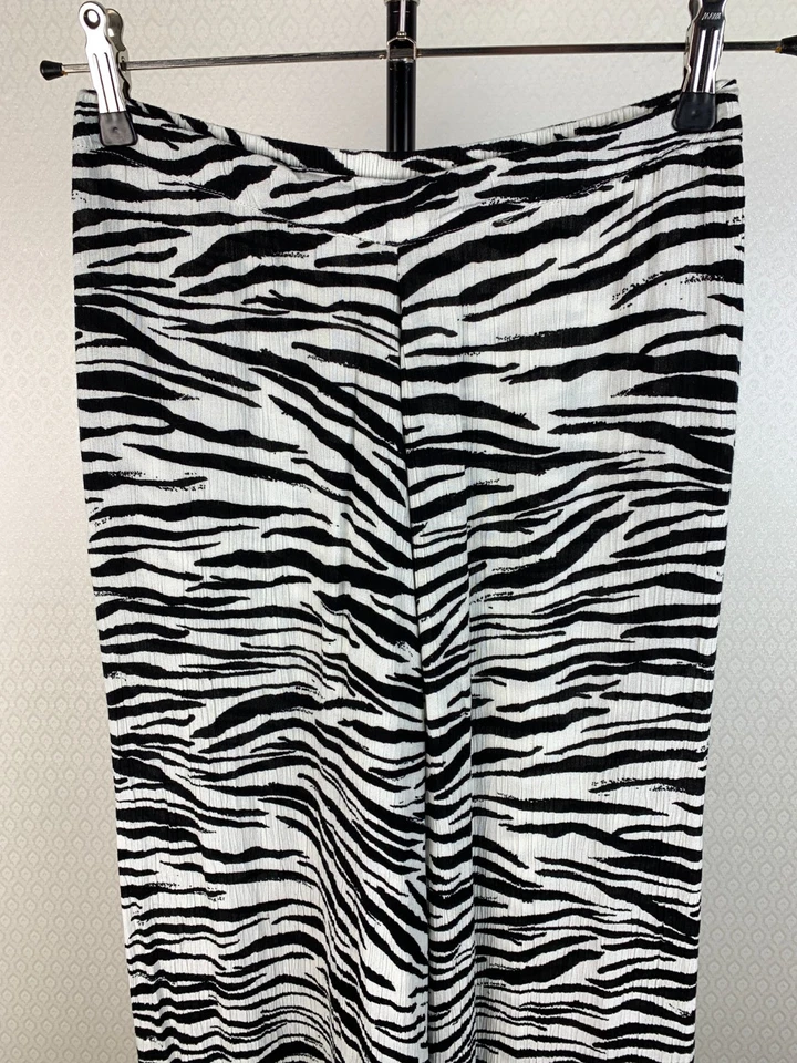 IISLA & BIRD Gr. 38 Culotte Palazzohose schwarz weiß Animal Zebra Hosenrock 90A - Bild 3 von 4