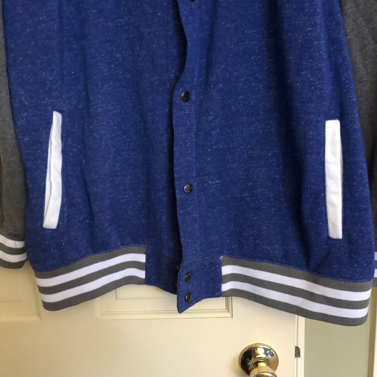 Superman Jacket Extra Large Blue Varsity Letterma… - image 4