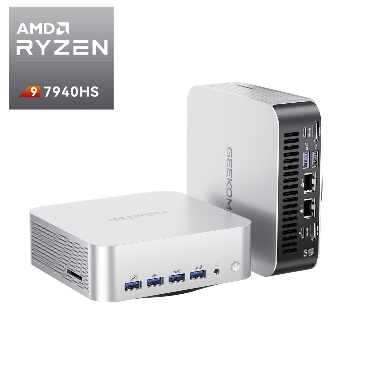 GEEKOM i7-13620H Intel Gen 13th PC, Mini Pro XT13 GEEKOM Amazon.com: シルバー ミニPC ミニPC