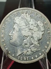 1891-CC Morgan SILVER Dollar