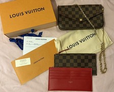 Louis Vuitton Pochette Félicie Damier Ebene Shoulder Bag 