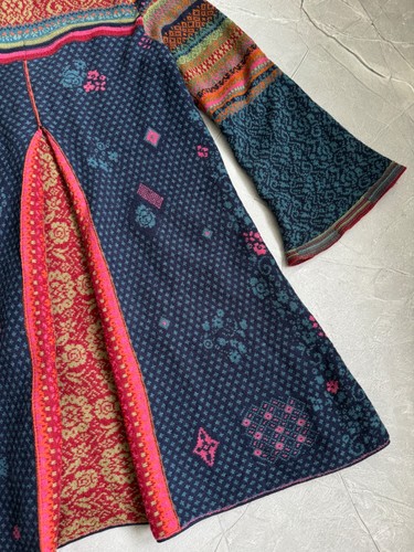 Cardigan évasé Ivko multicolore zippé à capuche laine tricot taille 44 femme - Photo 18/22