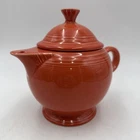 Fiesta Persimmon Teapot with Lid O Ring Handle Retired Mint Fiestaware