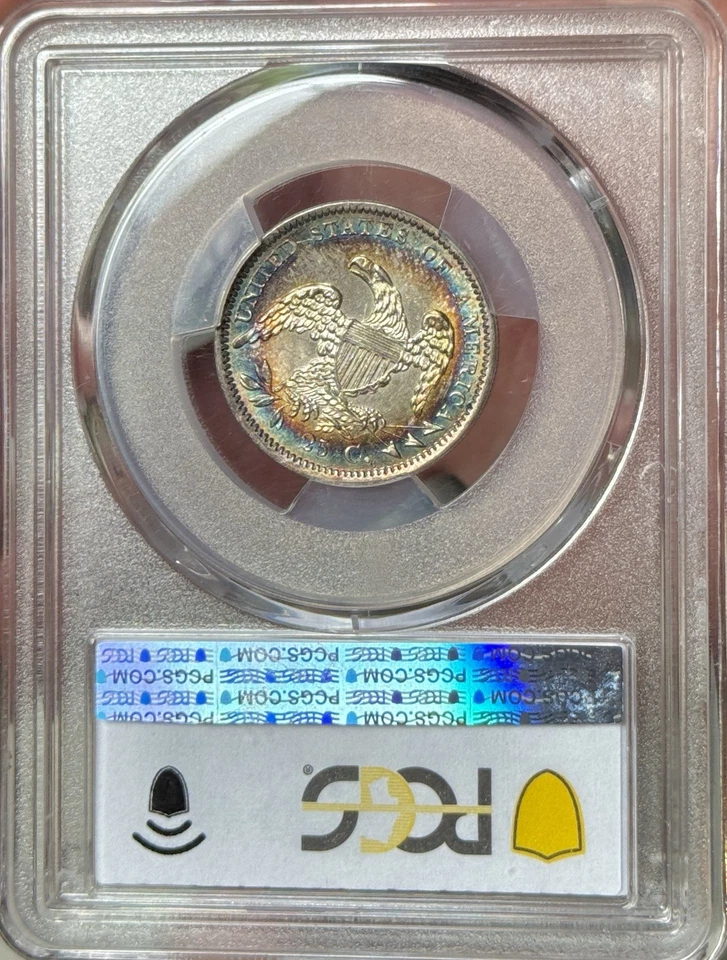 1834 25C PCGS MS65 CAC Capped Bust Quarter Exquisite Eye Appeal Ships FedEx ON - Image 3 of 3