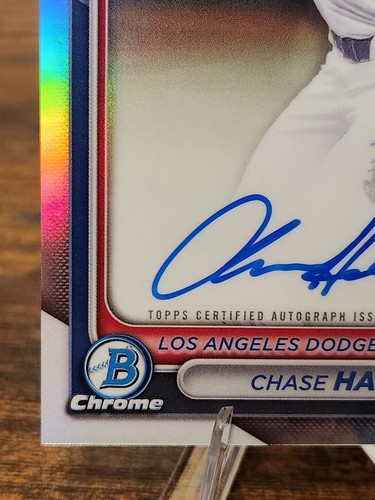 2024 Bowman Chrome 1st Prospect Refractor Auto /499 Chase Harlan #CPA-CHA - Picture 3 of 6