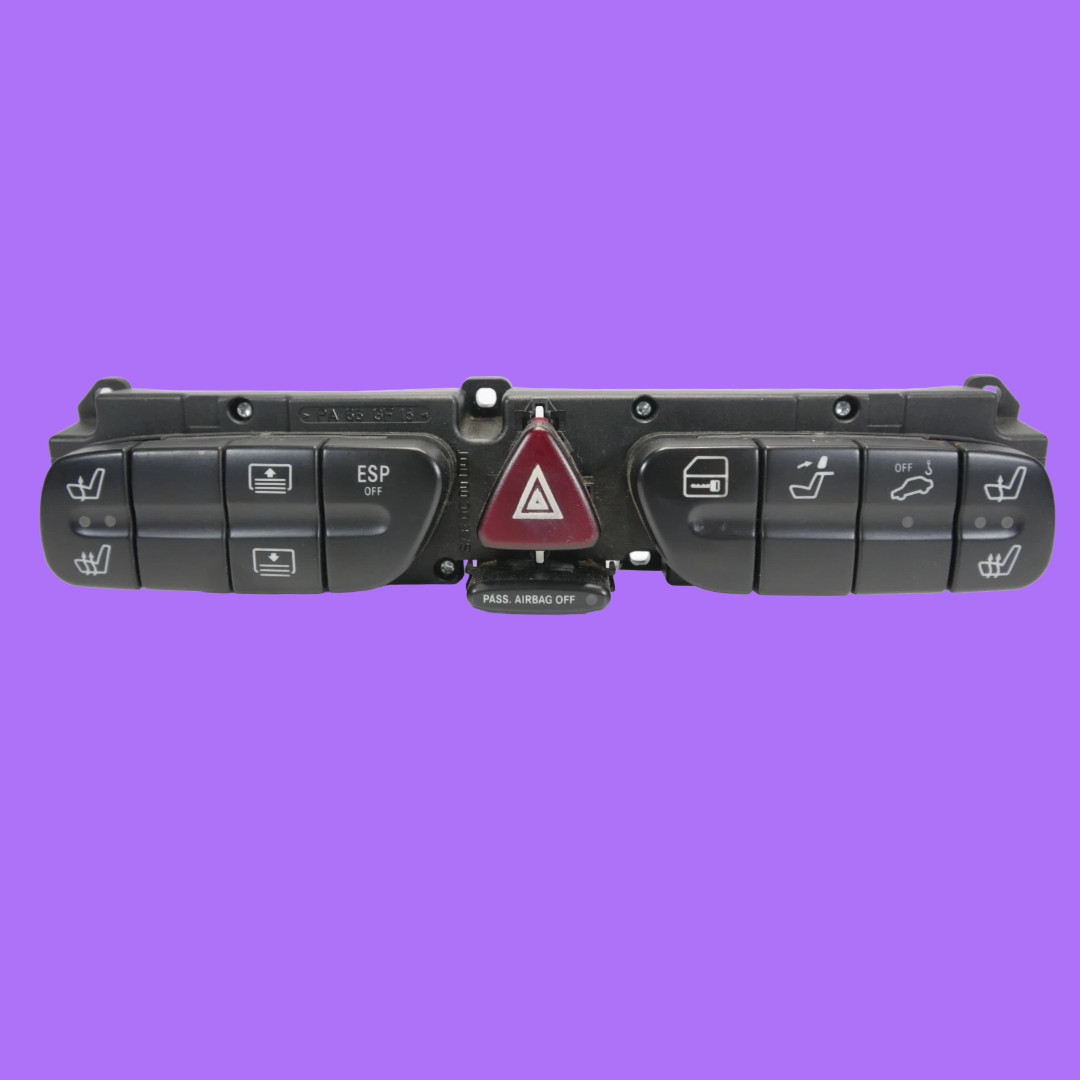 🟩01-04 Mercedes W203 W209 CLK500 C320 Dashboard Control Switch 2038217079