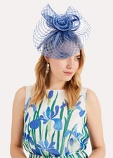 New Phase Eight Cornflower Blue Fascinator Wedding Hat Mother Of The Bride Ascot