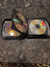 LASERLINE Hard Plastic CD Storage Case  DVD Holder Fits 12 Discs VINTAGE  USA