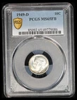 1949-D Roosevelt Dime - PCGS MS-65 FB - Light Toning