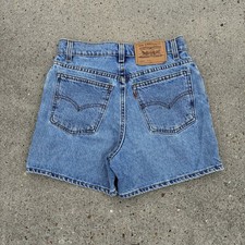 Vintage Levi's 32920 RegulaFit Jean Shorts Women's Size 26 Denim Orange Tab