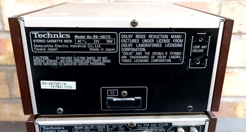 TECHNICS SE-HD50 Amplifier, ST-HD50 Tuner & RS-HD70 Cassette Deck ...