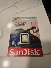 SANDISK ULTRA PLUS 32GB SDHC UHS-I MEMORY CARD  SDSDUW3-032G-AN6IN  NEW
