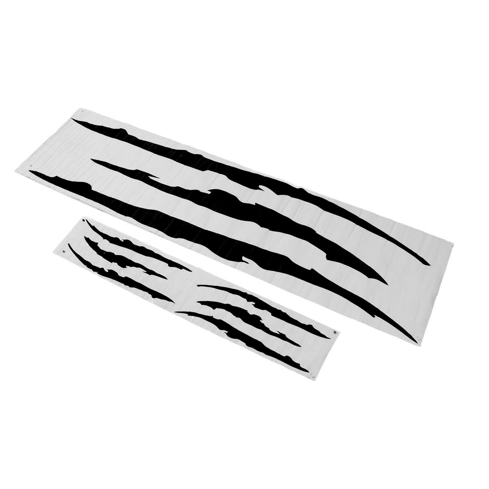 Black 2Pcs Car Hood Cover Sticker Claw Mark Style Engine Bonnet Decal For