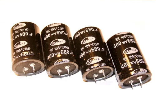 [4pcs]  680uF 400V 105' 35x52mm SAMWHA HK Snap-in Capacitor