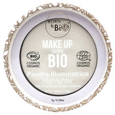 Born to Bio - poudre illuminatrice (highlighter) 01 blanc irisé 7g - certifié b