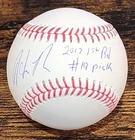 HELIOT RAMOS SIGNED AUTOGRAPHED 2017 1ST RD #19 PICK OML BASEBALL JSA COA!! QTY