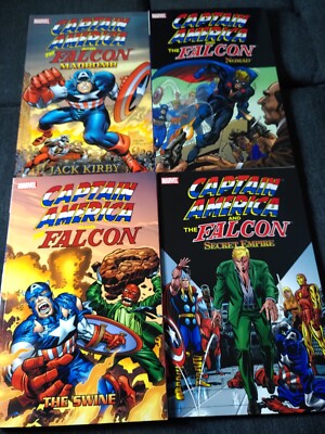 4 MARVEL US TP CAPTAIN AMERICA FALCON SECRET EMPIRE NOMAD MADBOMB SWINE KIRBY