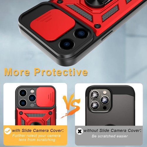 Funda para iPhone 14/14 Pro/14 Pro Max a prueba de golpes lente de cámara anillo protector estuche - Imagen 37 de 49