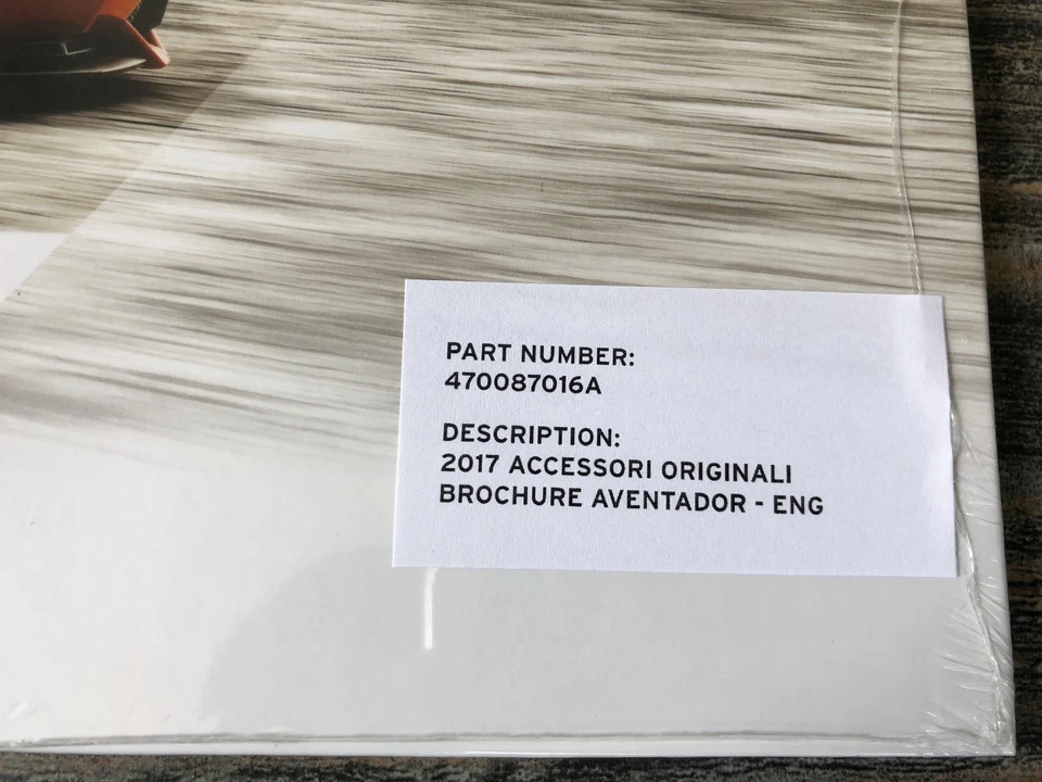 Nuevo Lamborghini Aventador 470087016A 2017 accesorio original manual duro OEM Foto 2 de 4