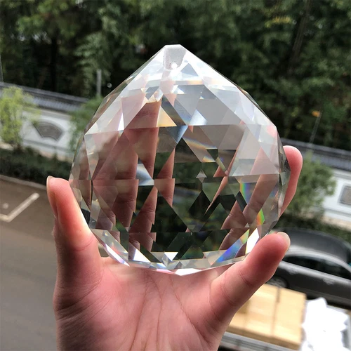 100MM CRYSTAL Prism Ball Chandelier Hanging Pendant Window Decor SUNCATCHER Y3 - Picture 1 of 5