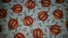 LINED WINDOW VALANCE CURTAIN 42X12 FALL AUTUMN PUMPKIN FARM THANKSGIVING