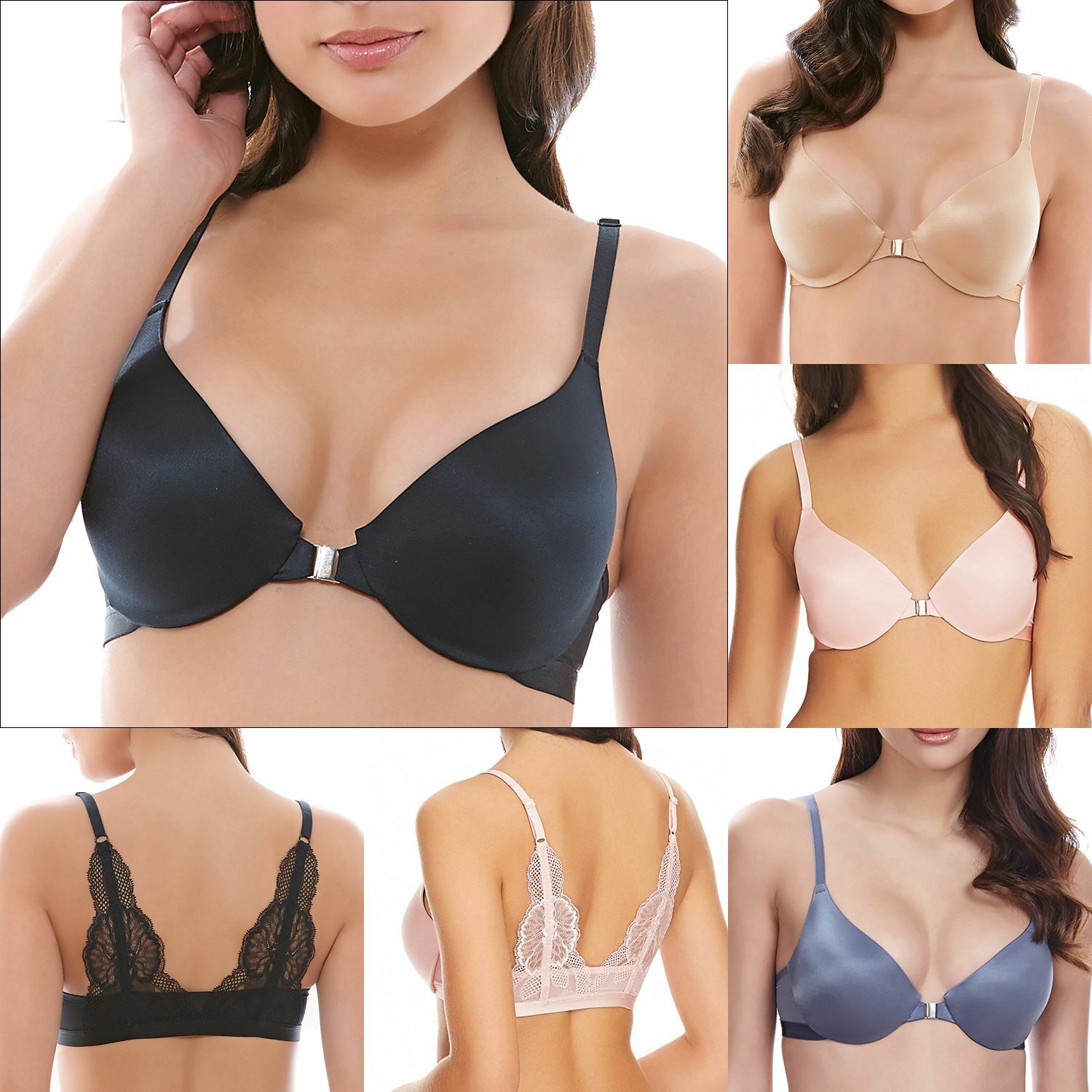 front fastening padded bras