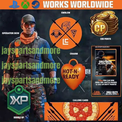 BLACK OPS 6 X LITTLE CAESARS INSTANT 24/7 CODE/RECEIPT - BUY 5 GET 1 FREE! LEGIT