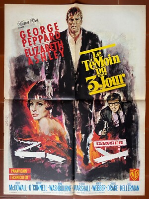 Affiche Le Témoin du Troisième Jour Third Day George Peppard E. Ashley 60x80 cm