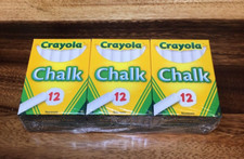 Crayola Nontoxic White Chalk 12 Sticks In Each Box Bundle Lot Of 6 Boxes New