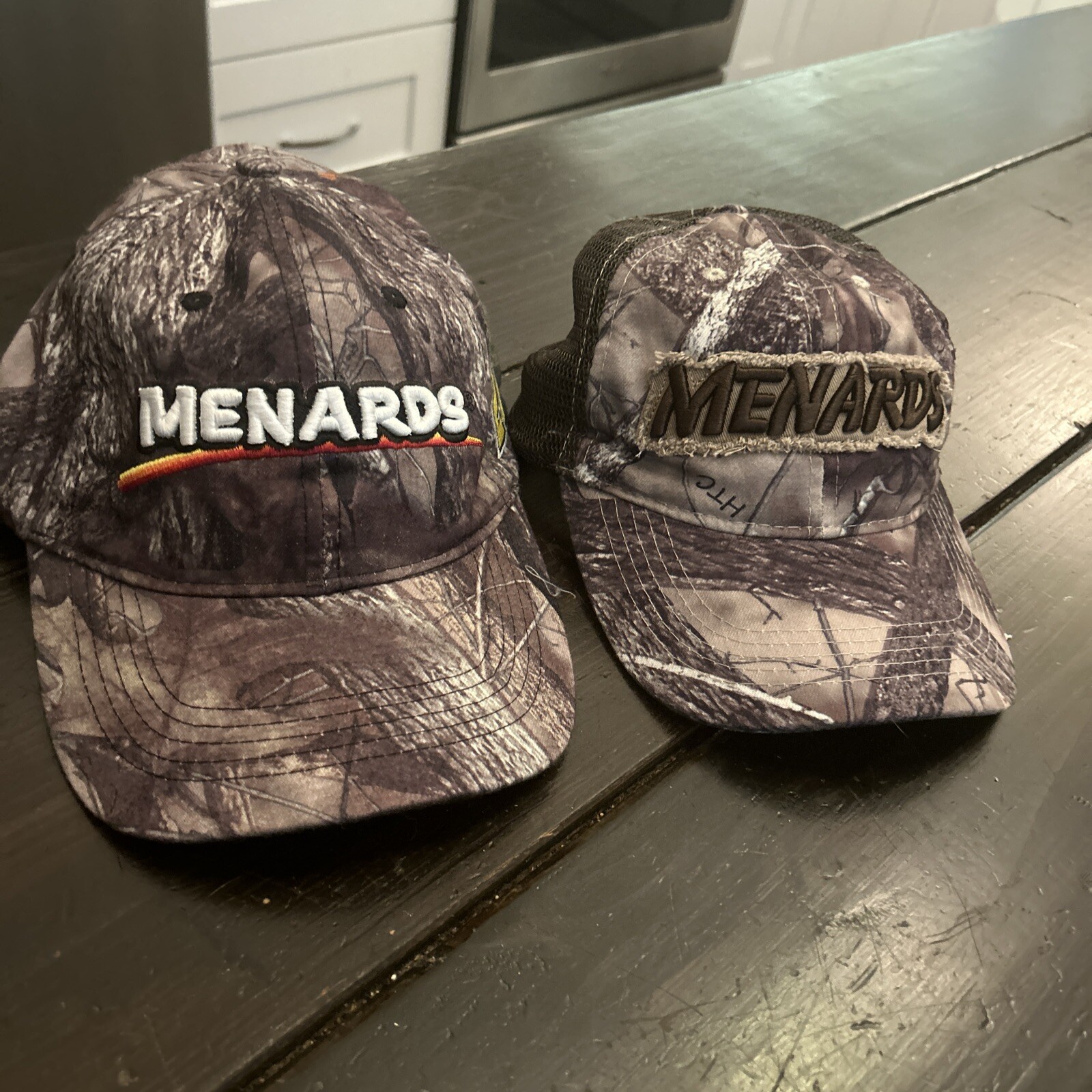 Two Menards Baseball Hat Mens Adjustable Camo Tru… - image 1