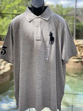 Polo Ralph Lauren Big Pony Gray Polo Shirt Men's Large New with Tags