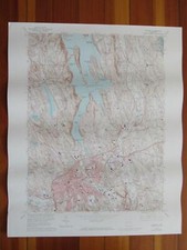Danbury Connecticut 1974 Original Vintage USGS Topo Map