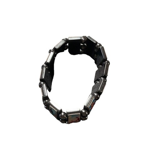 Religiöses Armband - Hämatit 6 Zoll herum - sehr dehnbar - Vintage - Bild 2 von 7