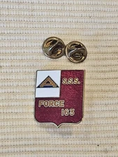WWII US 7th Army Italy OSS Office Of Strategic Service Det Force 163 Pin L@@K!!!