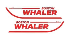 Set of 2 Decals fits Boston Whaler Boat Hull,  Stickers. Mail w/ Tracking #
