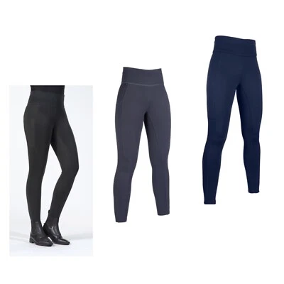 HKM 'COSY' Winter Reithose mit vollem Silikonsitz - schwarz, grau oder marineblau