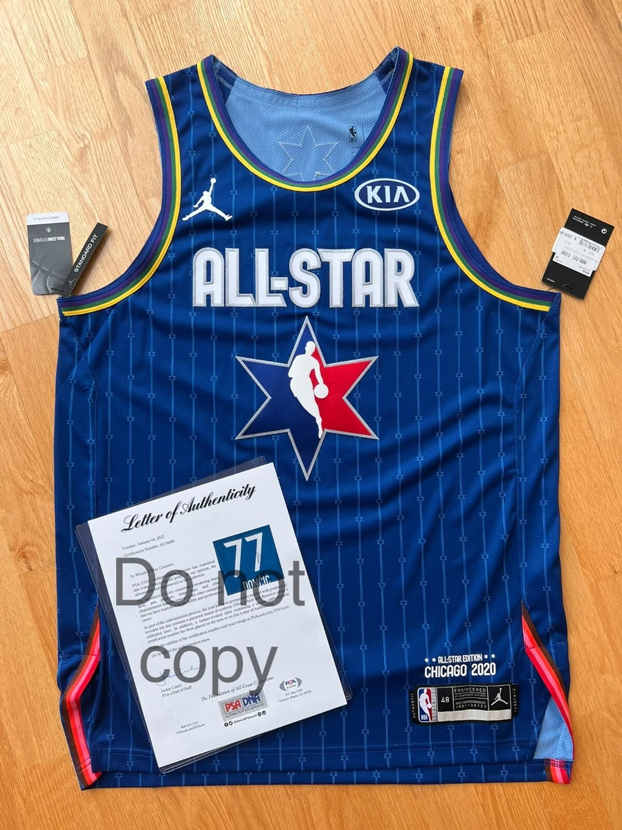 Luka Doncic Autographed Jordan Brand 2023 NBA All-Star Game Blue