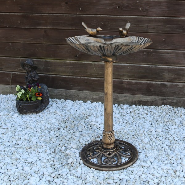Clgarden VogelträNke VGT4 Vogelbad Vogel TräNke Bad FüR Balkon Terrasse Garten-image