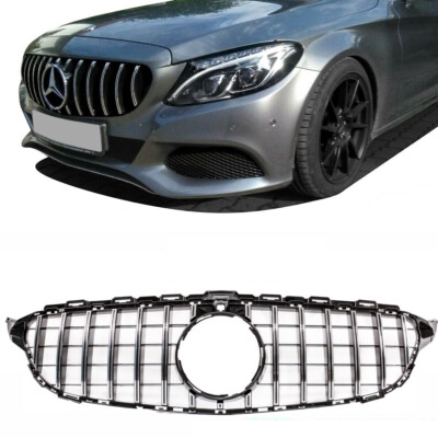 Kühlergrill Grill passt für Mercedes C-Klasse W205 14-18 Panamerica GT + Kamera